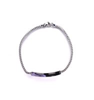 Bracciale Stocco Gioielli Uomo in Oro Diamante 0.03 Ct COD517-02 - COD517-02